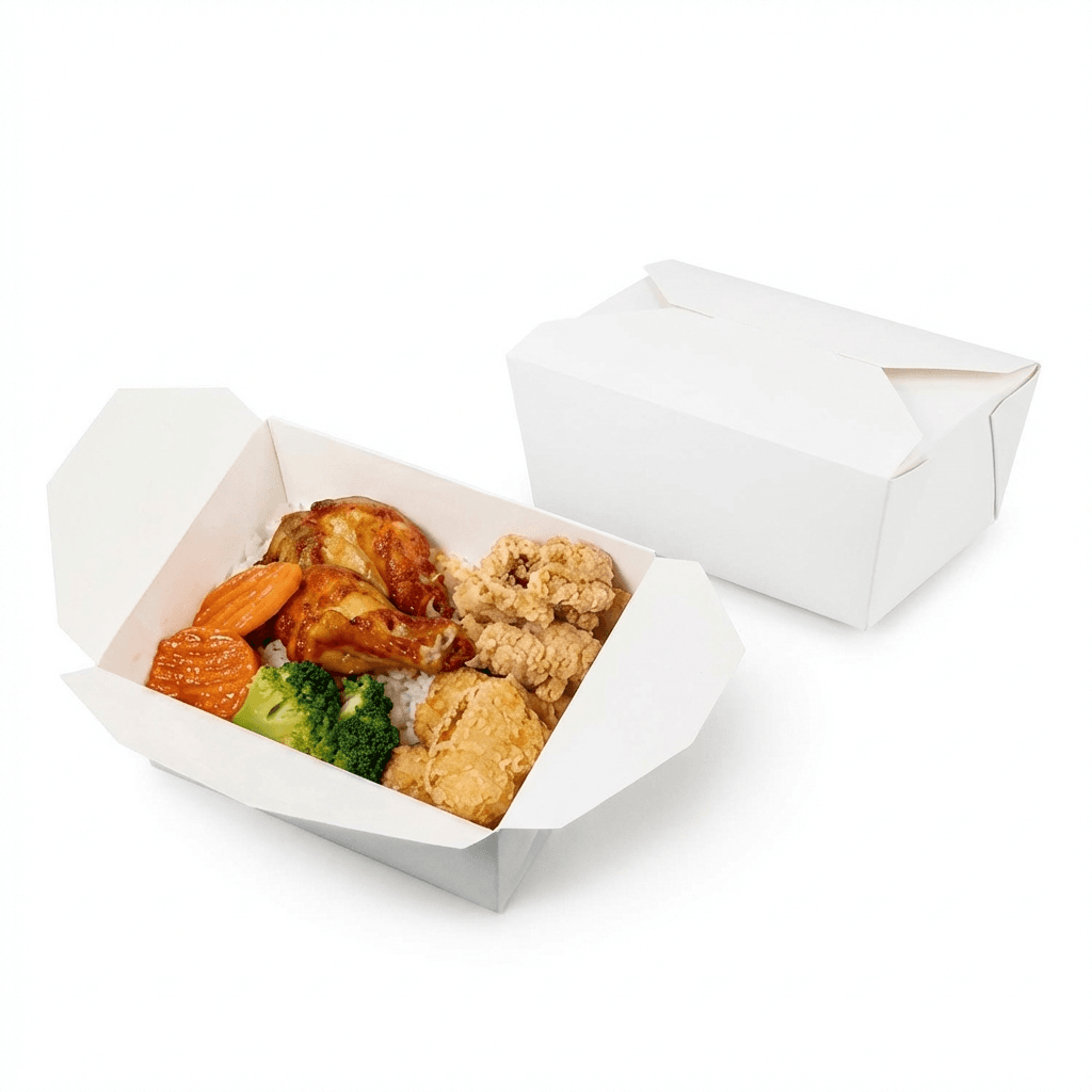 White Cardboard Menu Box