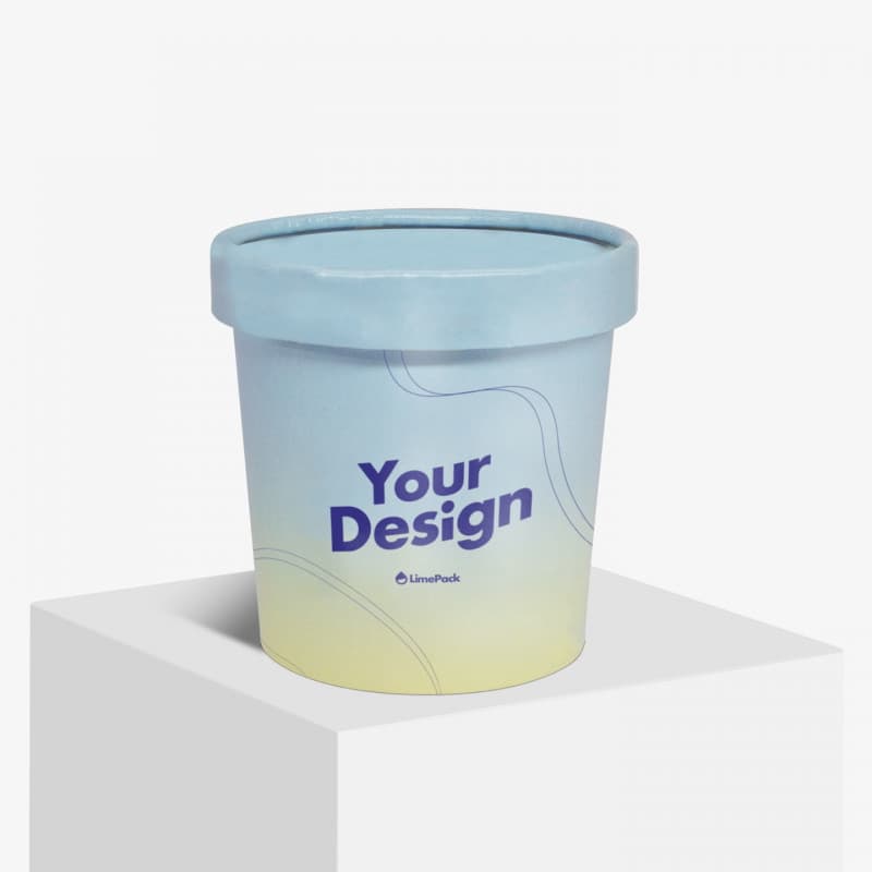 Ice Cream Tub with Lid 2