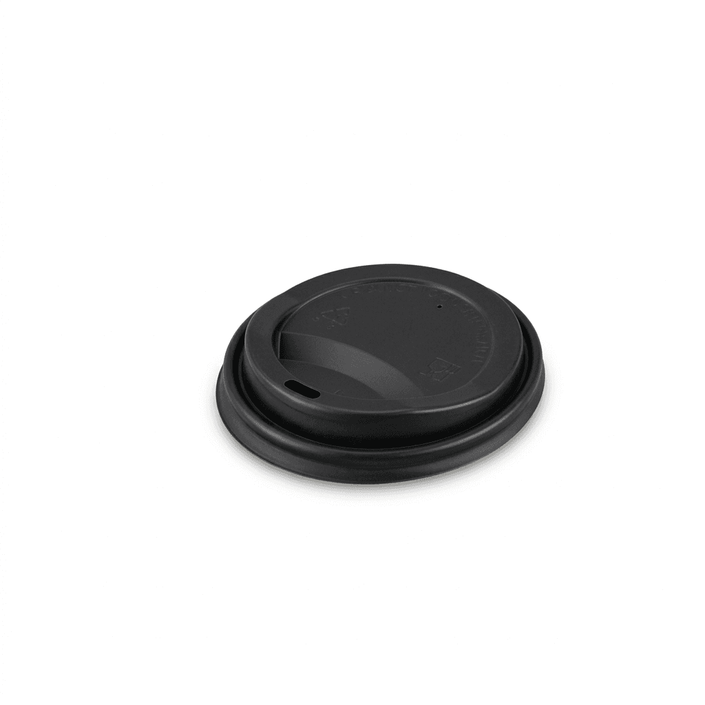 PLA Lid for Coffee Cup-Black