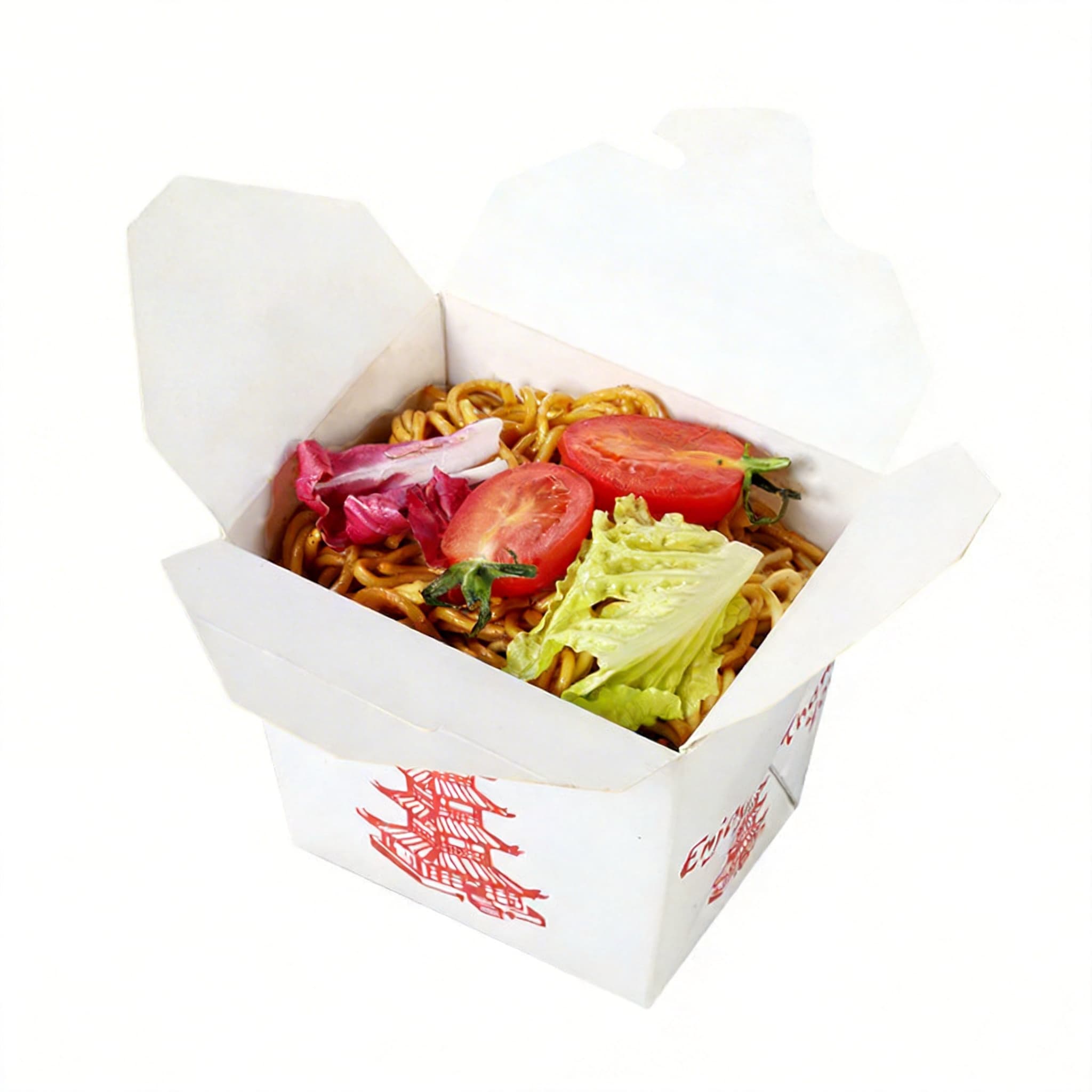 White Cardboard Box-Wire Handle