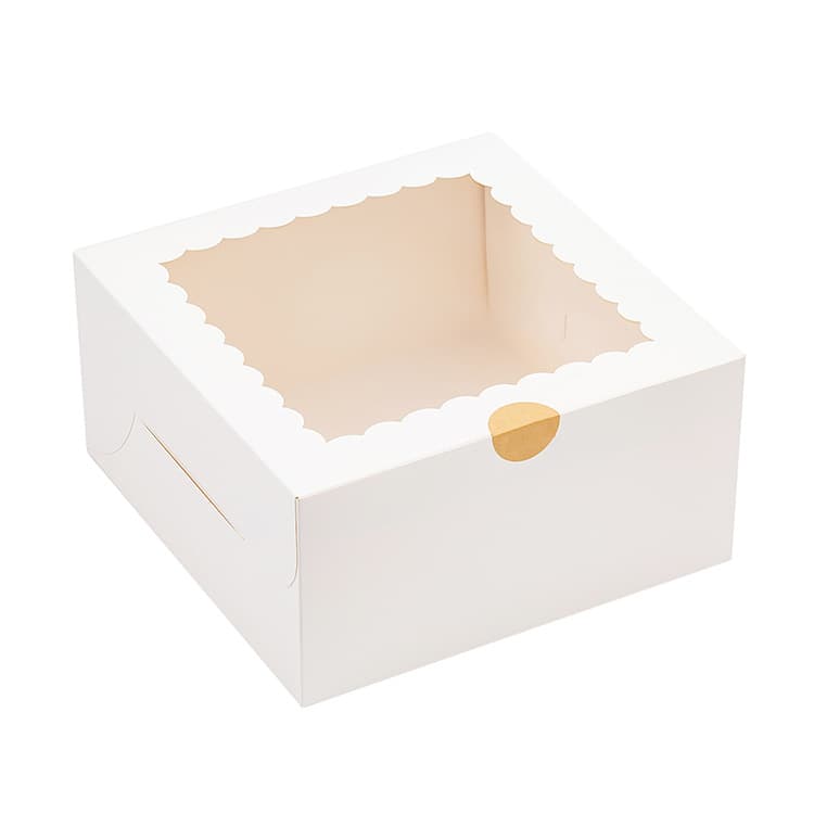White Window Cake Box