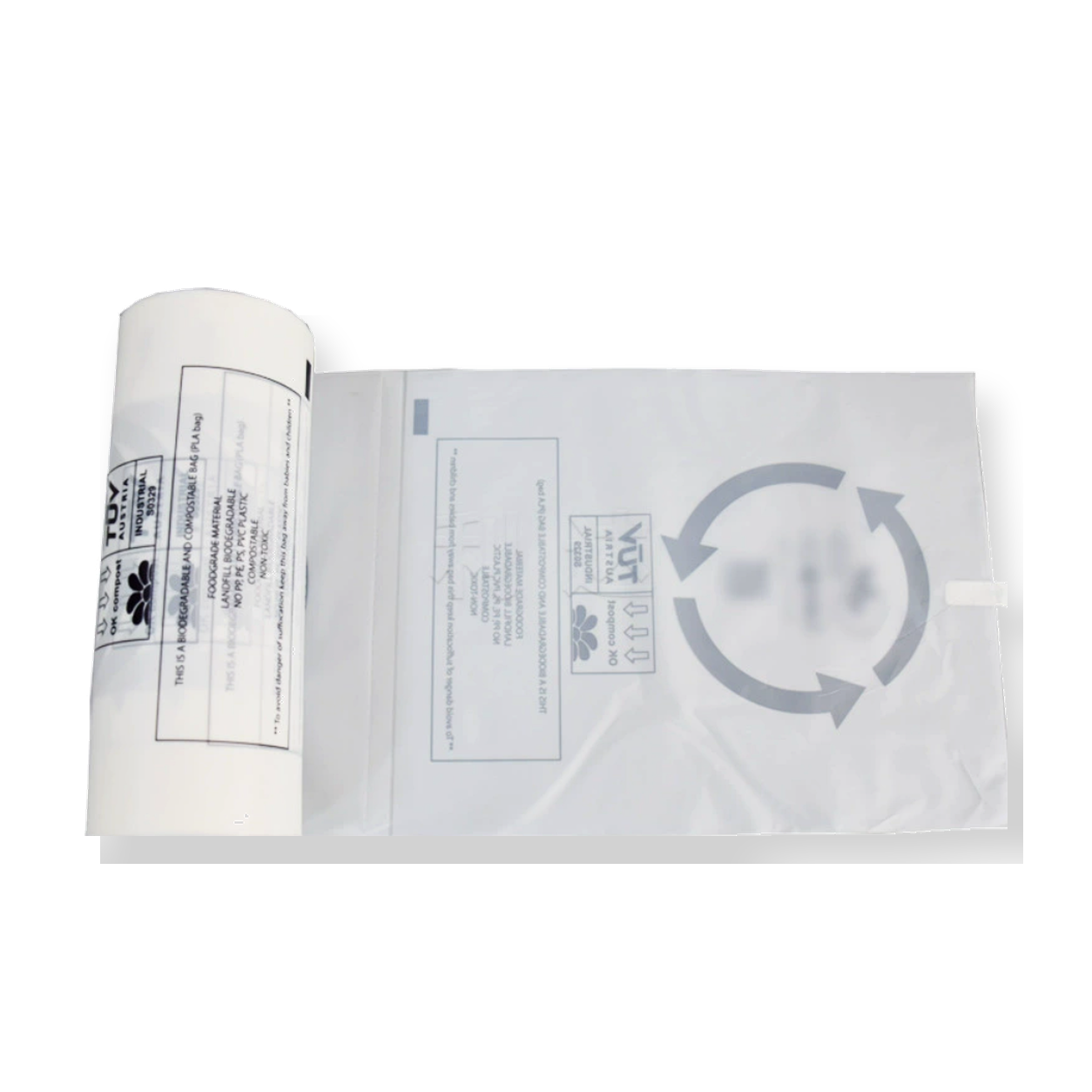 Biodegradable Perforated Food Fresh-Keeping Bag PLA+PBAT 35x45 cm