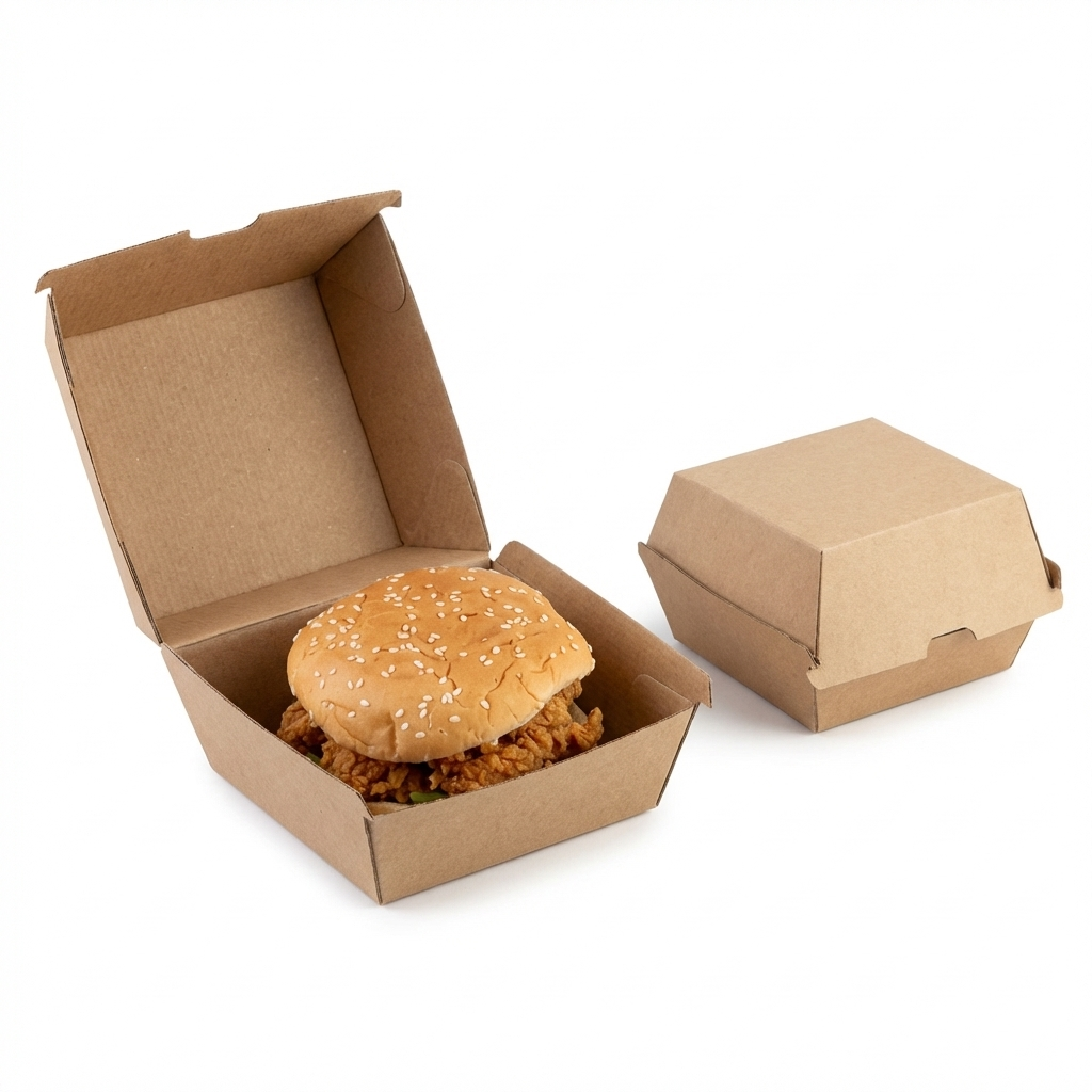 Corrugated Hamburger Box 105mm