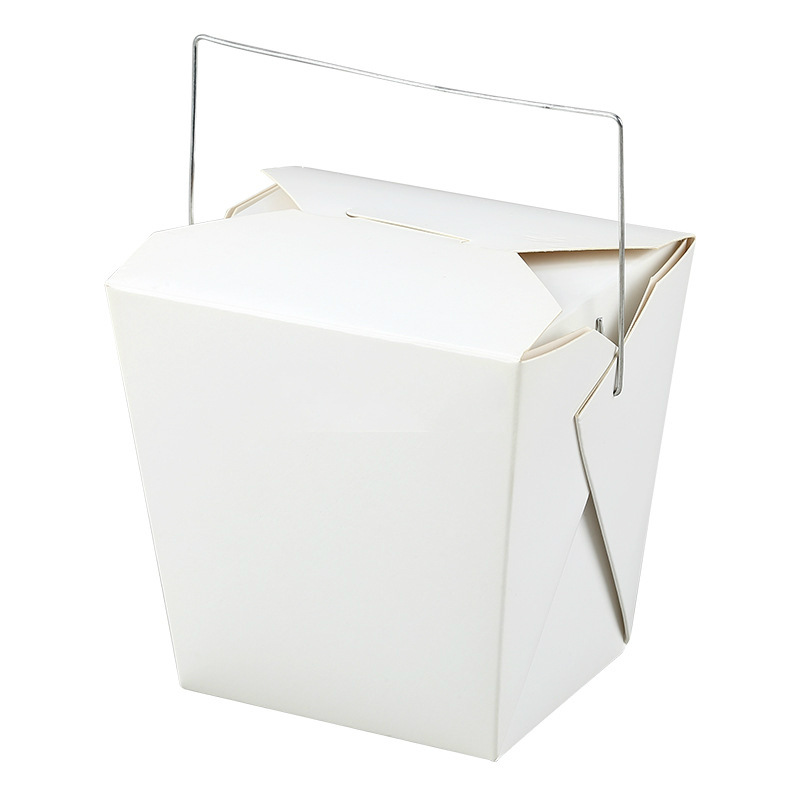 White Cardboard Box-Wire Handle 450ml thumbnail 2