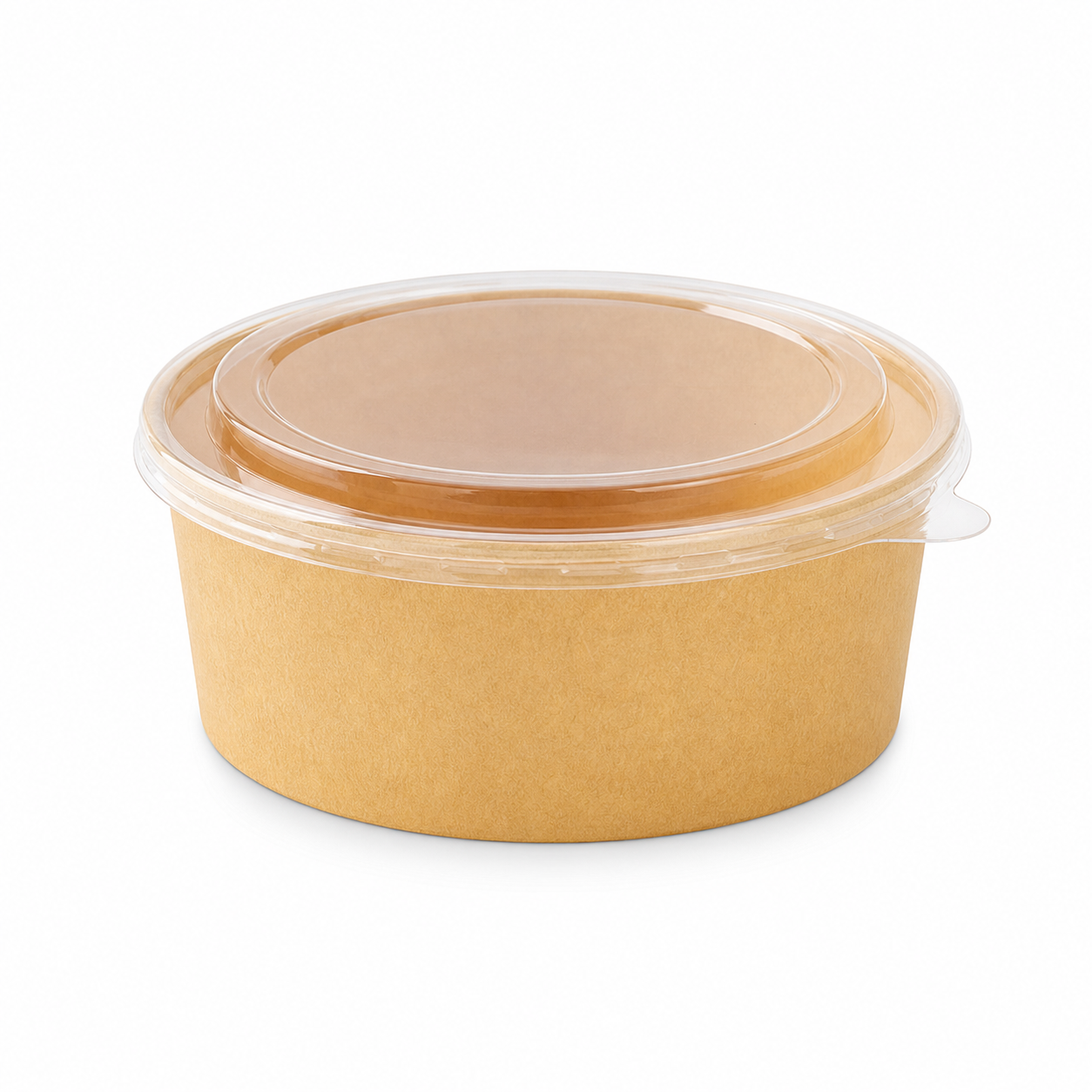Kraft Paper Bowl with Lid