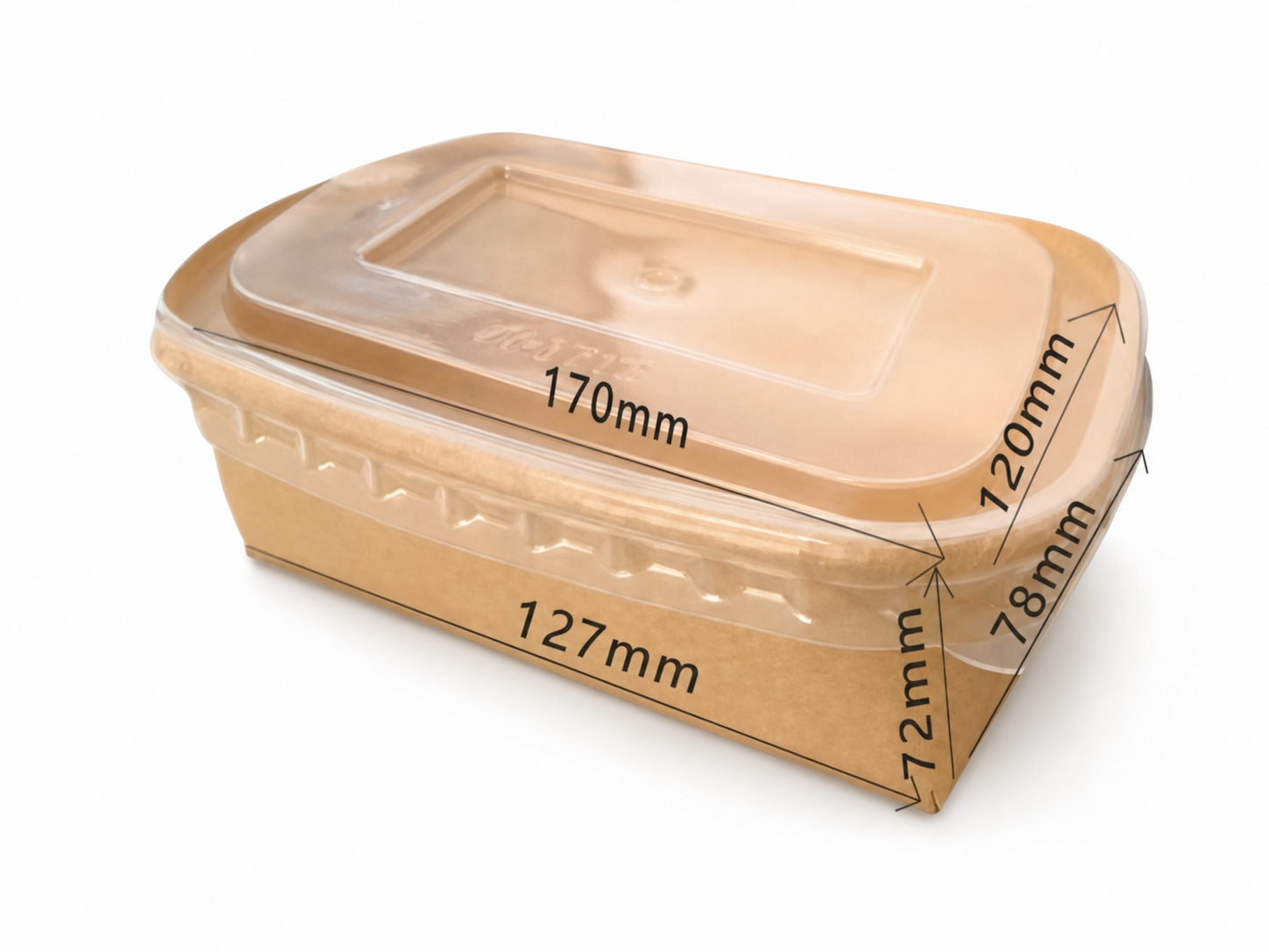 Rectangular Rolled Edge Bowl 1000ml